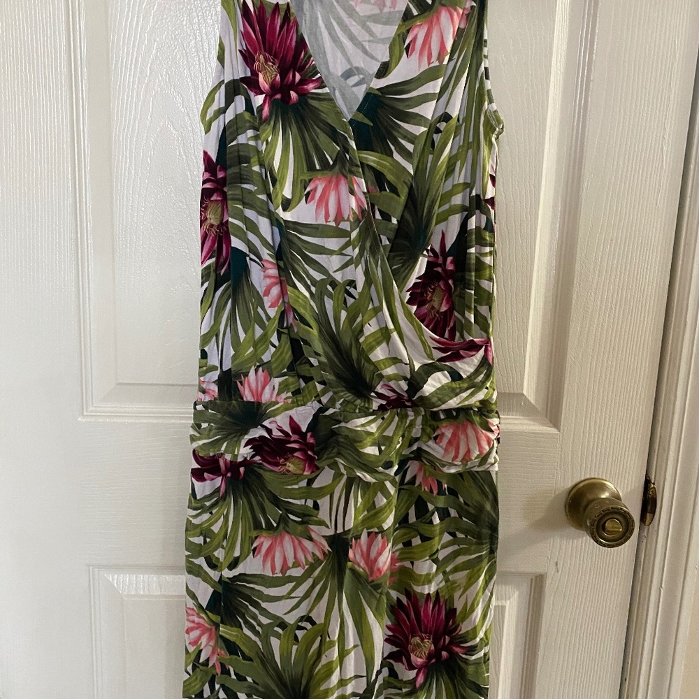 Tommy Bahama Tropical Print sleeveless dress Size Small S/P